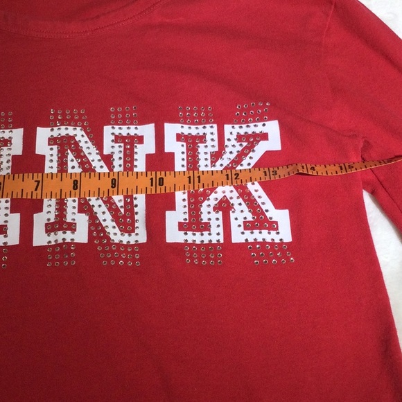 “Pink Bling” Pink Long Sleeve Tee - Picture 3 of 7